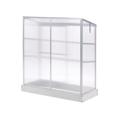 Balcony Greenhouse LECCE Silver 59 cm