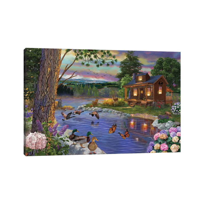" Peace River " by Bigelow Illustrations, 8" H x 12" W x 0.75" D