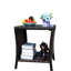 Table basse d'extérieur avec plateau en verre trempé - brun, protégé, facile à assembler-120264183-120264184