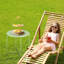 Table d'appoint ronde en acier Green Patio
