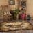 Tapis brun et beige de style Sud-Ouest-16344801