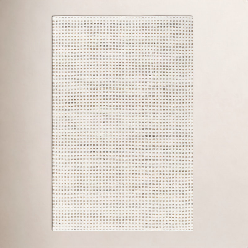 Geometric Area Rug, Beige, Rectangle 5' x 7'6"