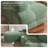Oversized 145'' Modular Sectional Sofa with Chaise, Full Foam Structure for Comfort, Woven Texture Upholstery, Modern Living Room Couch, Compression Packaging Design, Sage-1172796400