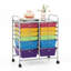 Commode de rangement roulante 12 tiroirs Perao-342780920