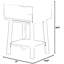 Table d'appoint de style Mid-Century moderne avec tablette de rangement, table de bout en bois massif pour le salon, petite table de chevet et table de chevet avec assemblage facile