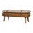 Solid Wood Bench with Nailhead Trim-796138031