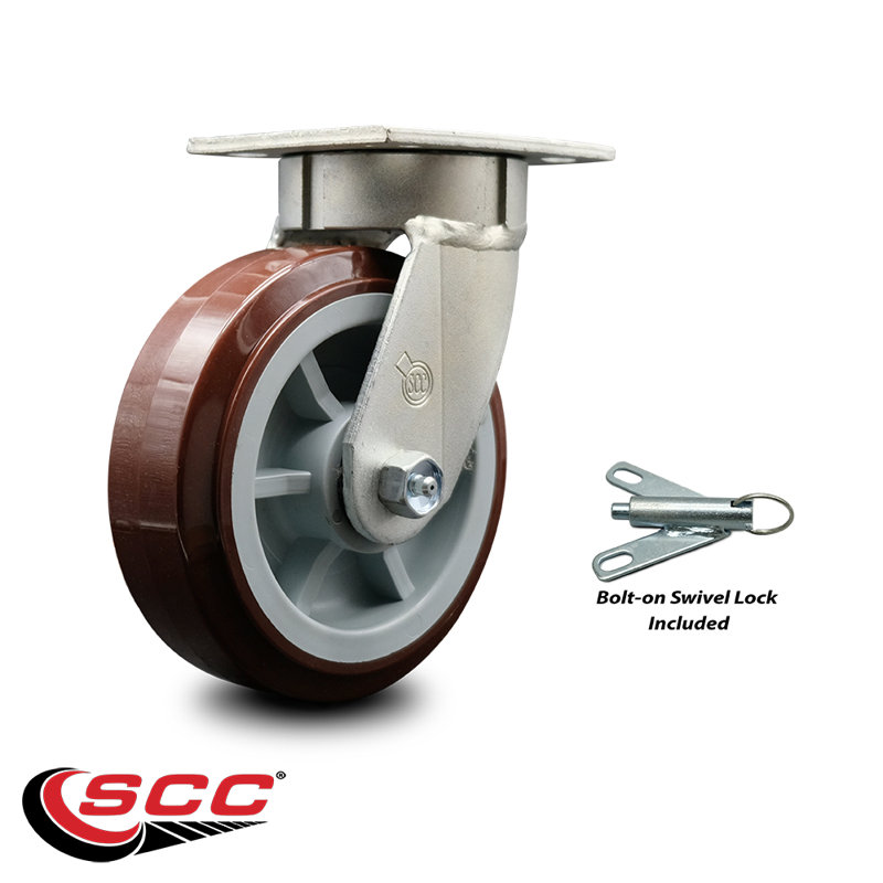 Swivel Caster with Swivel Lock
