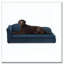Canapé surdimensionné pour chien pour chien, dossier ondulé moderne, accoudoir simple, tissu en lin respirant de qualité supérieure-2137263886