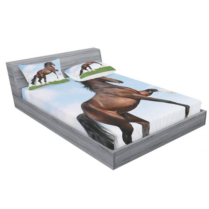 Microfiber Sheet Set, Queen Sheet Set with Fitted Sheet