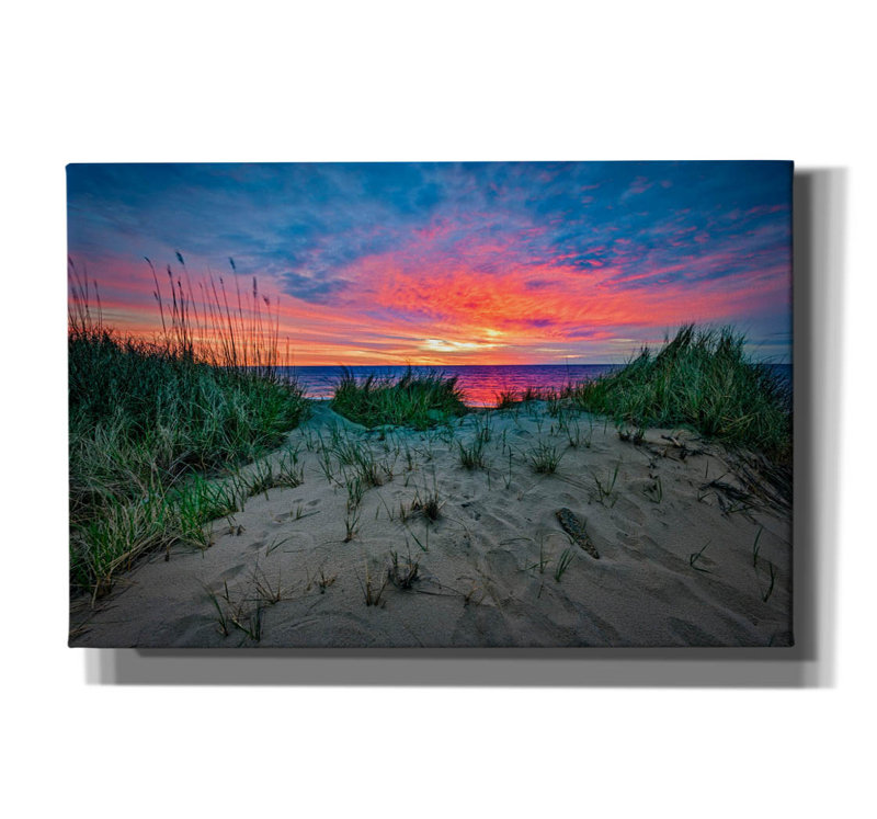 «Cape Cod Sunrise On Canvas» par Rick Berk, reproduction, H 12 po x l 18 po x P 0,75 po