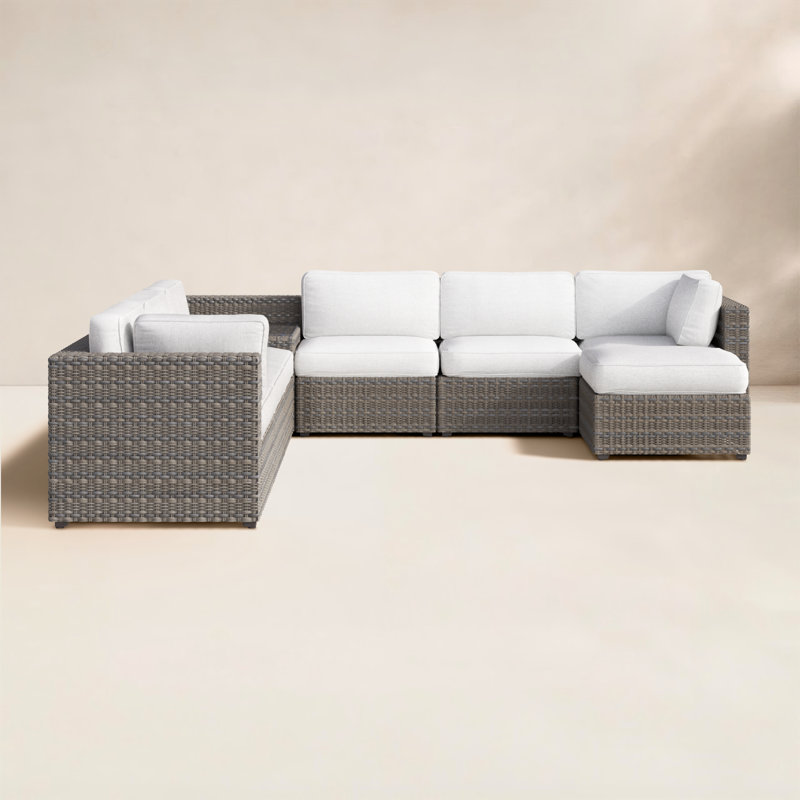 Canapé modulaire d'extérieur avec coussins Montae