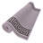 Custom Size Anti-Slip Machine Washable Low Profile Loop Pile Greek Key Border Gray Runner Rugs by Feet-706849416