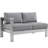 Ensemble de canapé modulaire d'extérieur en aluminium 5 pièces Shore-23592943