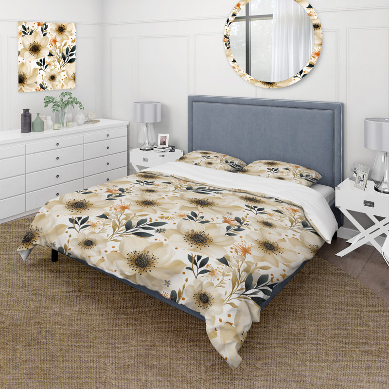 Ensemble de housse de couette Milka, Housse de couette simple + 1 taie décorative stan