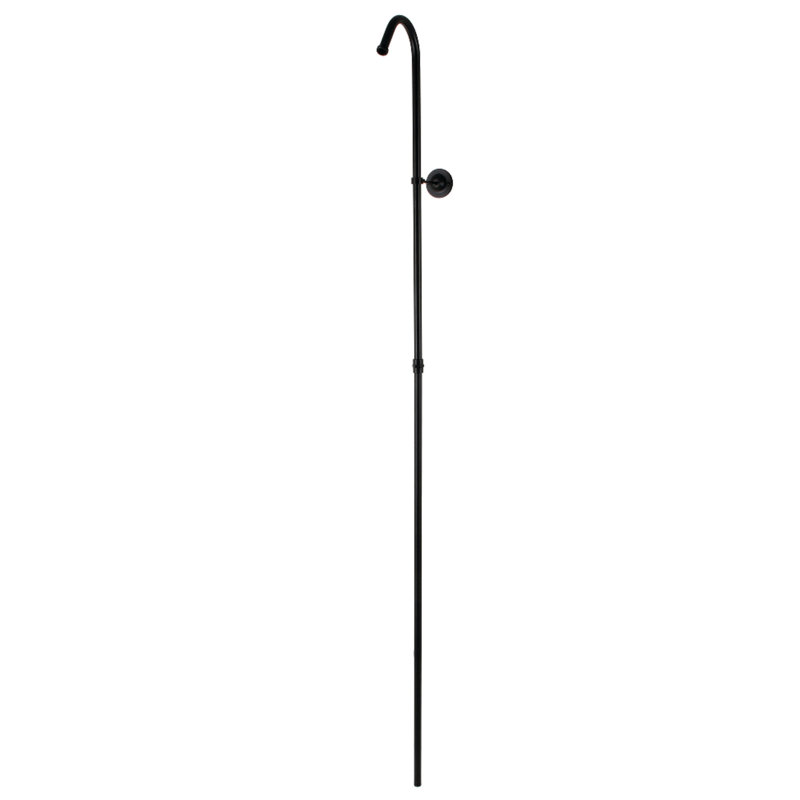 Kingston Brass Vintage 62-Inch Shower Riser with Wall Support, Matte Black