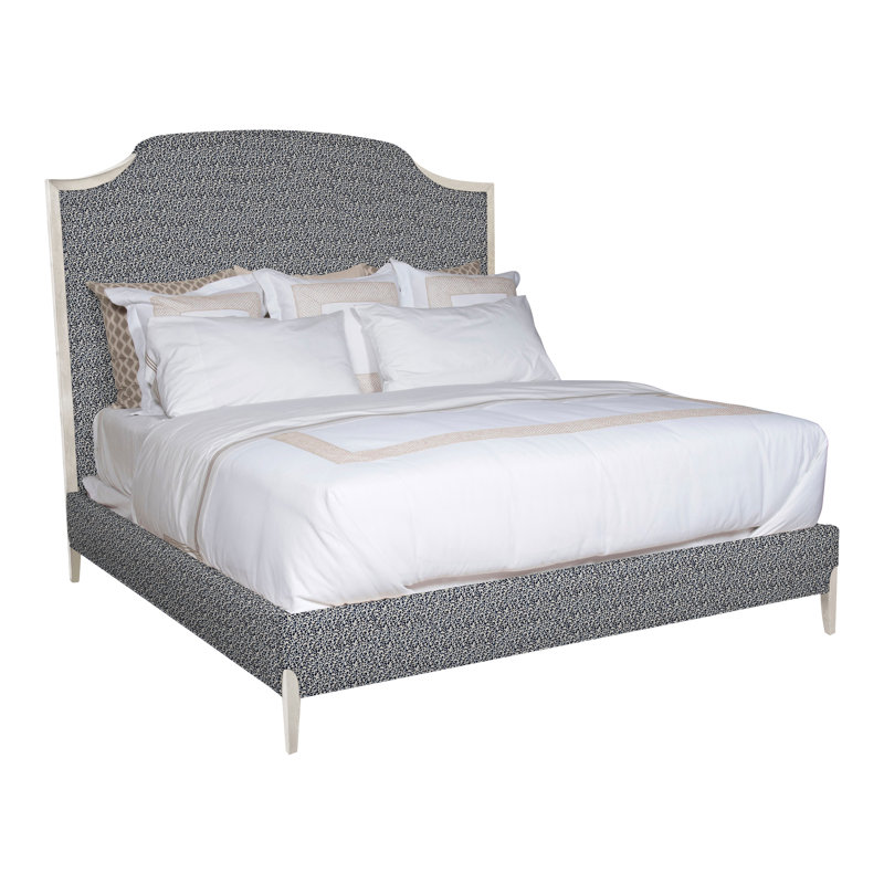 Lillet Solid Wood Bed, Nadia Linen, No, Casa Blanca