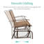 Fauteuil oscillant d'extérieur en métal Nethuki-1977410470