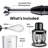 Braun Handheld Electric Immersion Blender with Whisk & Mini Food Chopper