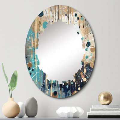 Kersley - Miroir mural moderne ovale
