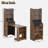 Mid-century Multi-use Extenable Cabinet Desk With Storage Peg Board, Storage Cabinet With Sliding Glass Doors, Led Light, Free Cat Cushion And Cat Toy