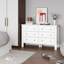 Armoire moderne à six tiroirs en bois, utilisée pour les chambres à coucher et les salons-1040624174