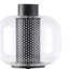 Lampe de chevet 22 po avec abat-jour en verre noir