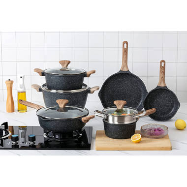 Nesting 9 Piece Teflon Induction Cookware – Galleyware Company