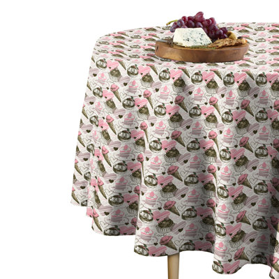 Steve Geometric Round Tablecloth