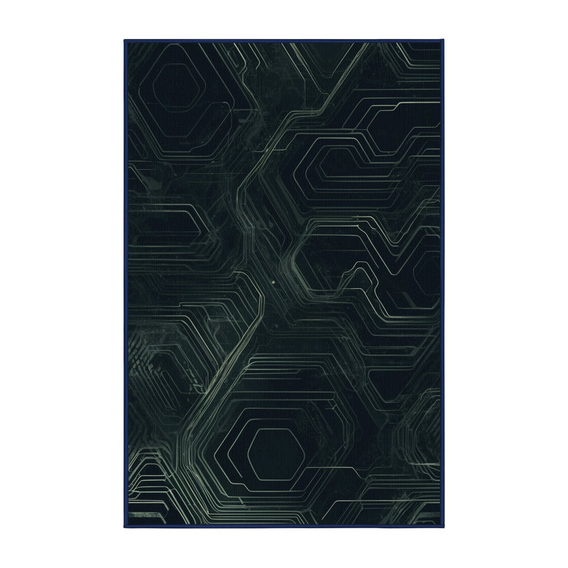 Warp Glow Rug, Rectangle 2' x 3'