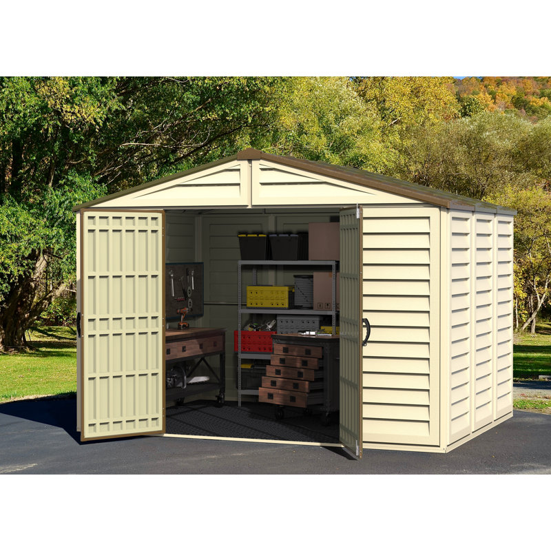 Woodbridge Plus 10.5 ft. W x 8 ft. D Plastic Storage Shed