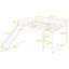 Lit mezzanine avec glissade, conception multifonctionnelle, lit double