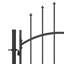 Patoma 219.964cm H x 99.06cm W Black Metal Gate