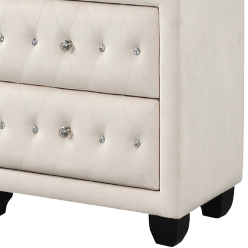Rausch 2 - Drawer Nightstand, Cream