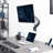 Pneumatic Arm Single Monitor Wall Mount