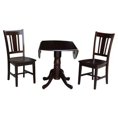 Khodor Solid Wood Top Pedestal Dining Set