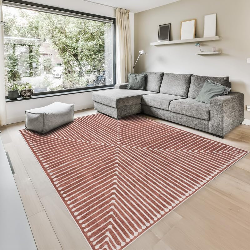 Tapis d'intérieur lavable à la machine 6 pi x 9 pi Knidos - intérieur, lavable à la machine, Rectangle 6 pi x 9 pi