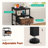 Nightstand with Built-in Charging Station, Bedside Table with Adjustable Fabric Drawer and 3-Tier Storage End Table-37325742