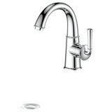 Olympic Valley Single Hole Bathroom Faucet with Drain Assembly