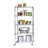 Durable 5-Tier NSF-Certified Steel Shelving with Wheels-1831095990-1831095976
