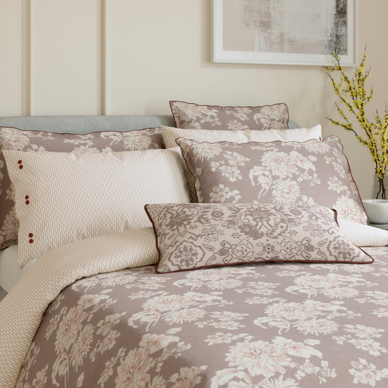 Kassi Cotton Duvet Cover Set, Super King Duvet Cover + 2 Pillowcases