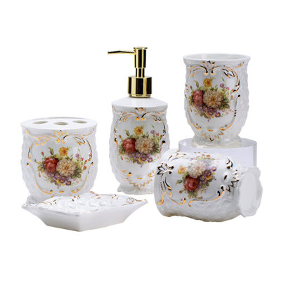 5 Pieces Bathroom Accessories Complete Set