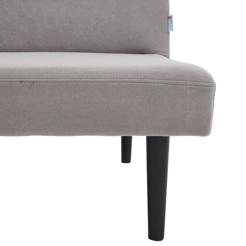 165cm W Modern Convertible Sofa Bed, Grey