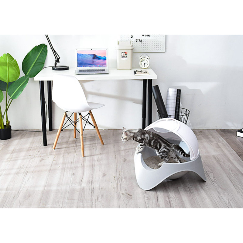 Riverton Modern Dome Cat Litter Box with Covered Design and Easy Access