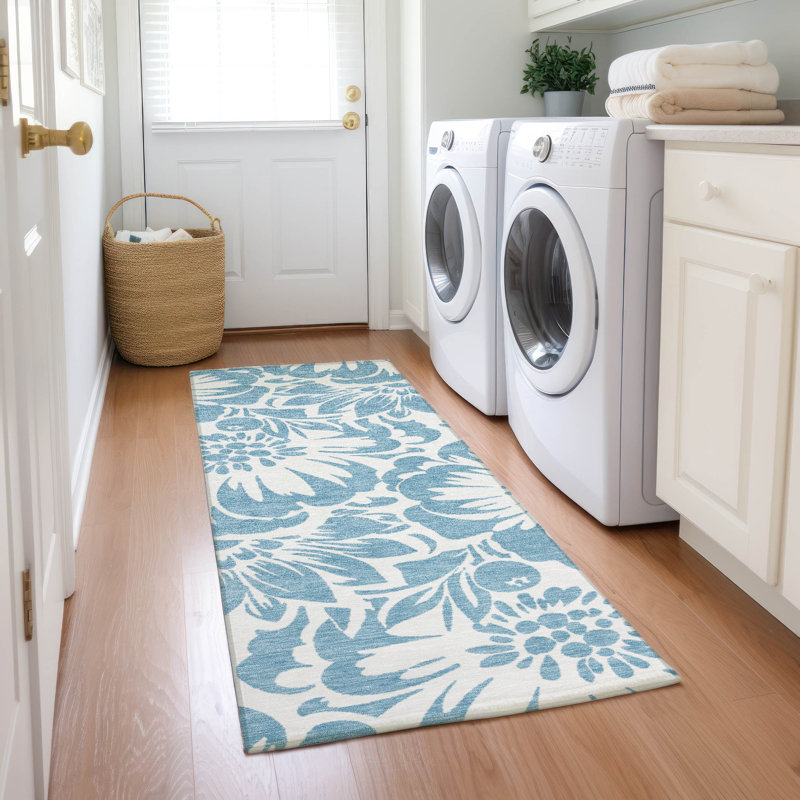 Tapis intérieur / extérieur Kinslee, Tapis de couloir 2 pi 3 po x 7 pi 6 po