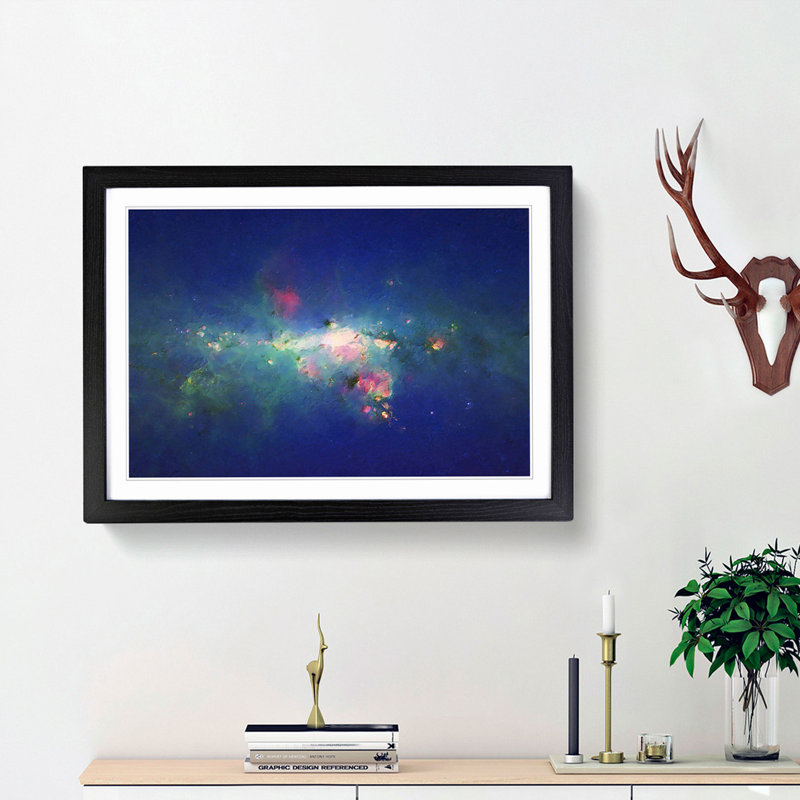 Out of Space Vol.46 in Abstract - Picture Frame Graphic Art Print, Black Framed, 36cm H x 48cm W x 2cm D
