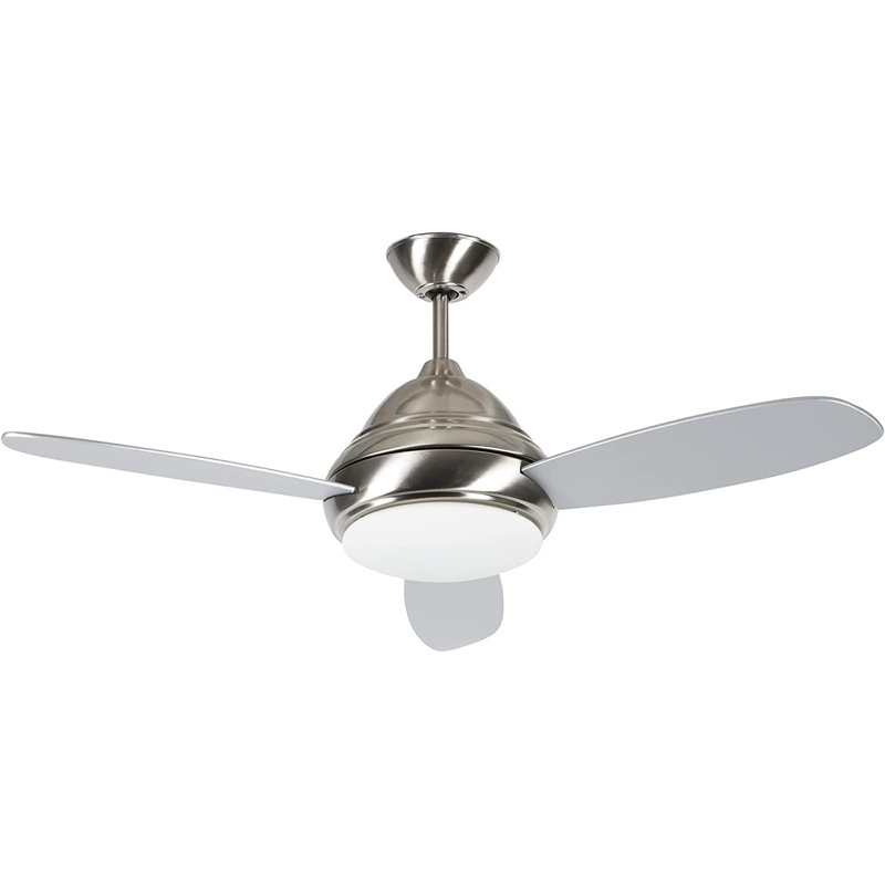 Ventilateur de plafond à hélice à DEL 3 pales 44 po avec commande murale et ensemble d'éclairage inclus