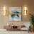 Set of 2 Dimmable Minimalist Hardwired Wall Sconces-1015170926