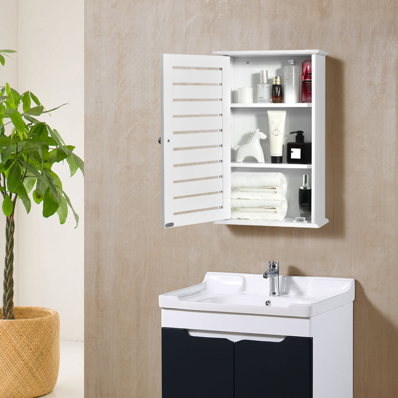 Aadian Wall Bathroom Cabinet, White