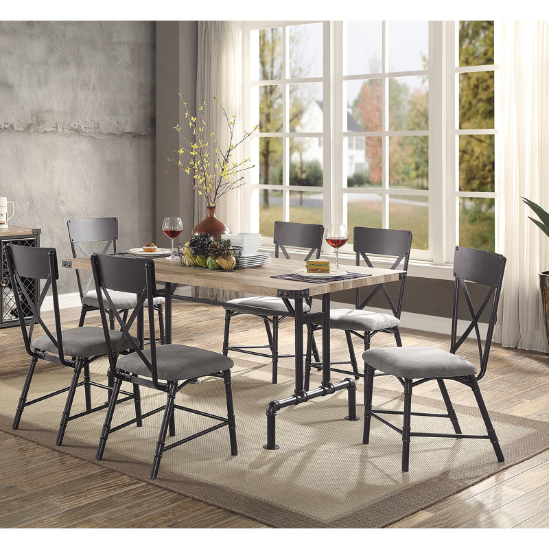 Dickos 6 - Person Trestle Dining Set