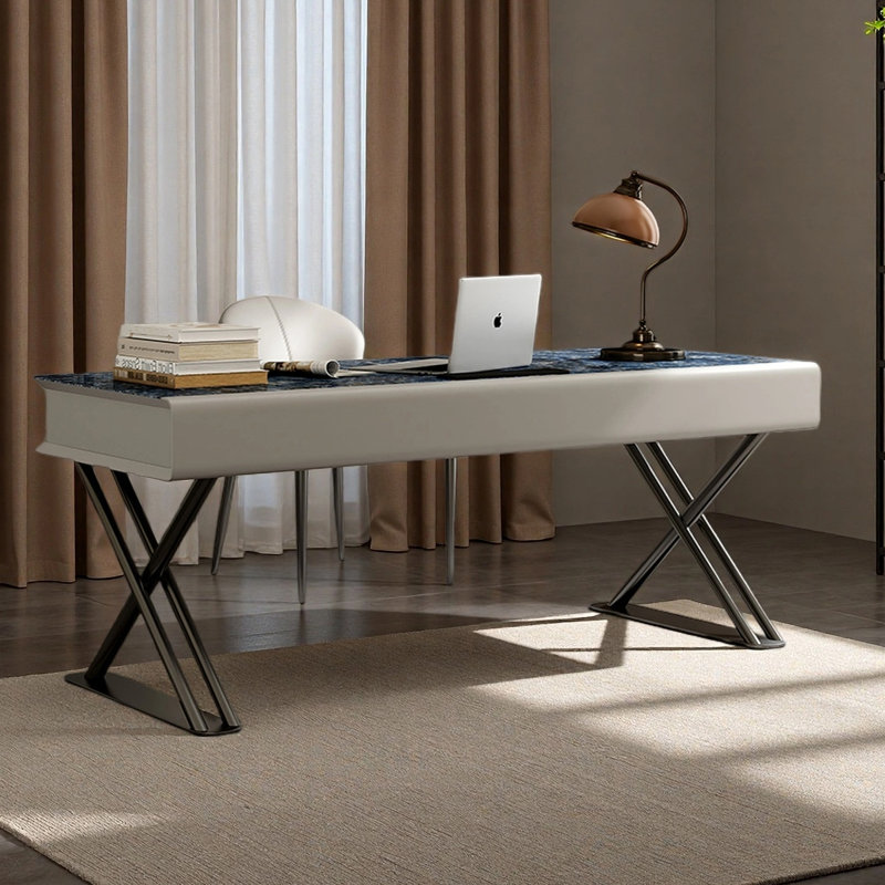 Bureau italien minimaliste moderne, H 29,53 po x l 70,87 po x P 27,56 po